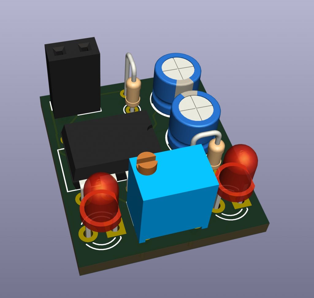 THT LM555 Blinklicht