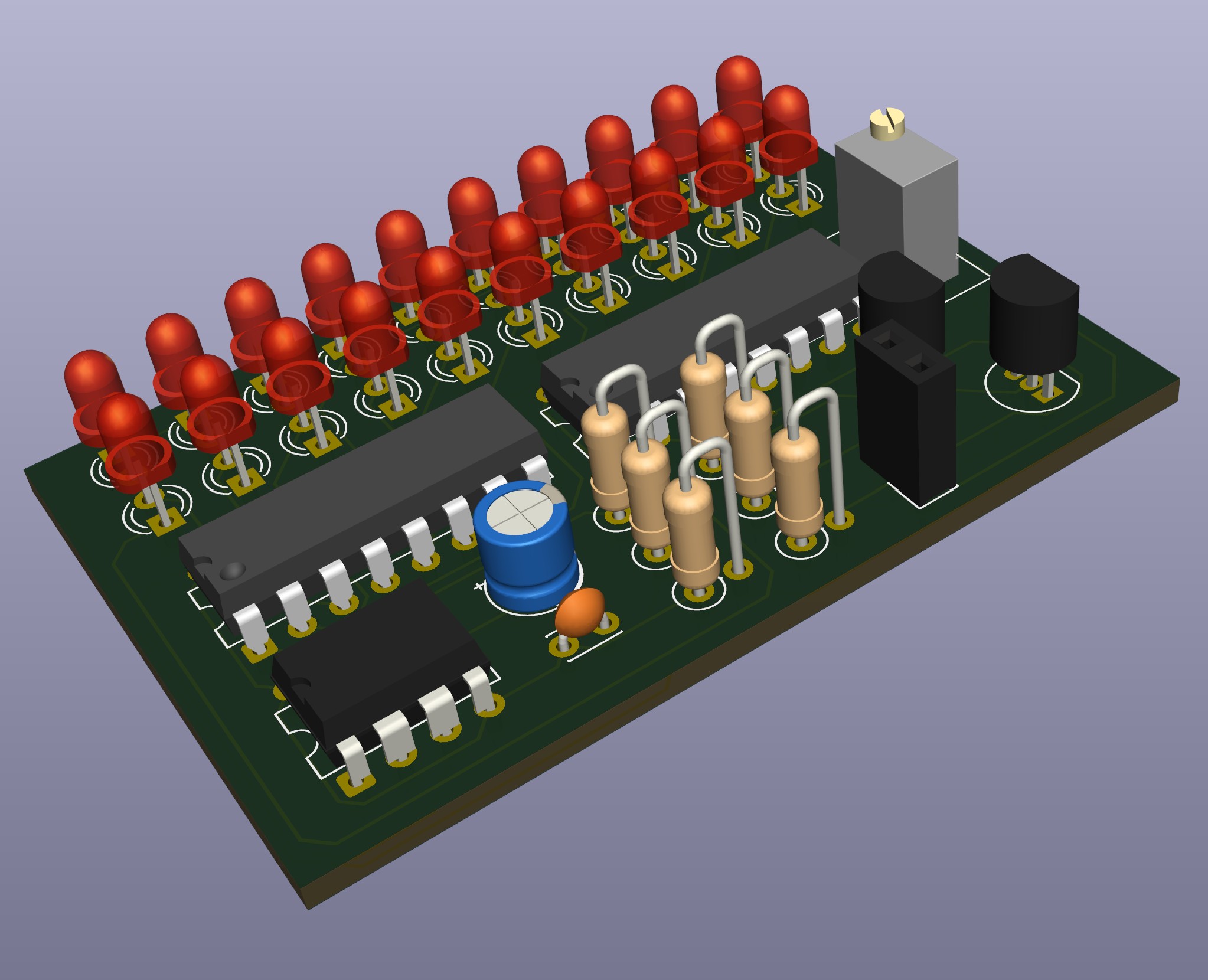LM555 & CD4017 Lauflicht