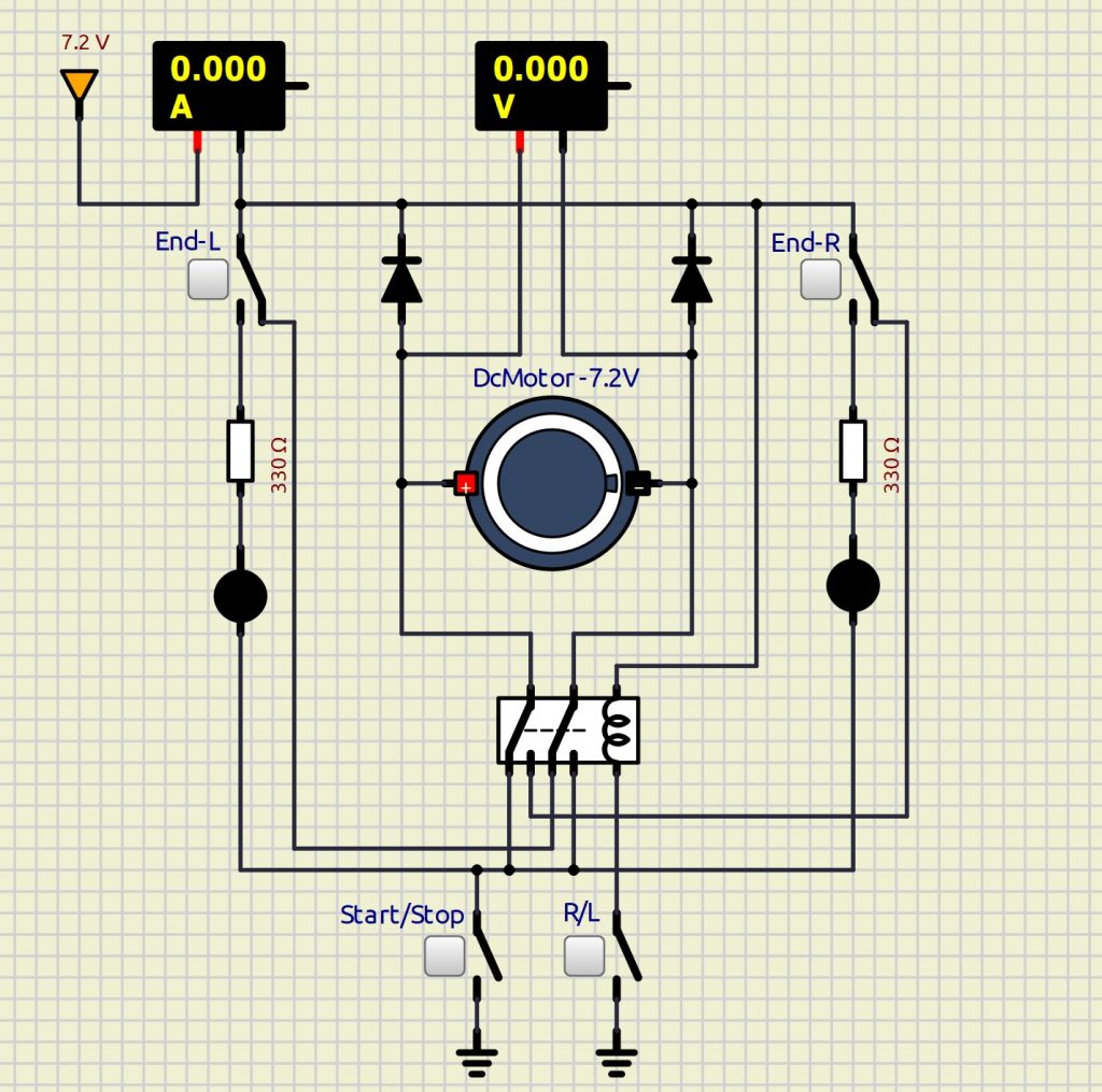 DC Motor Steuerung H-Brücke mit Relais