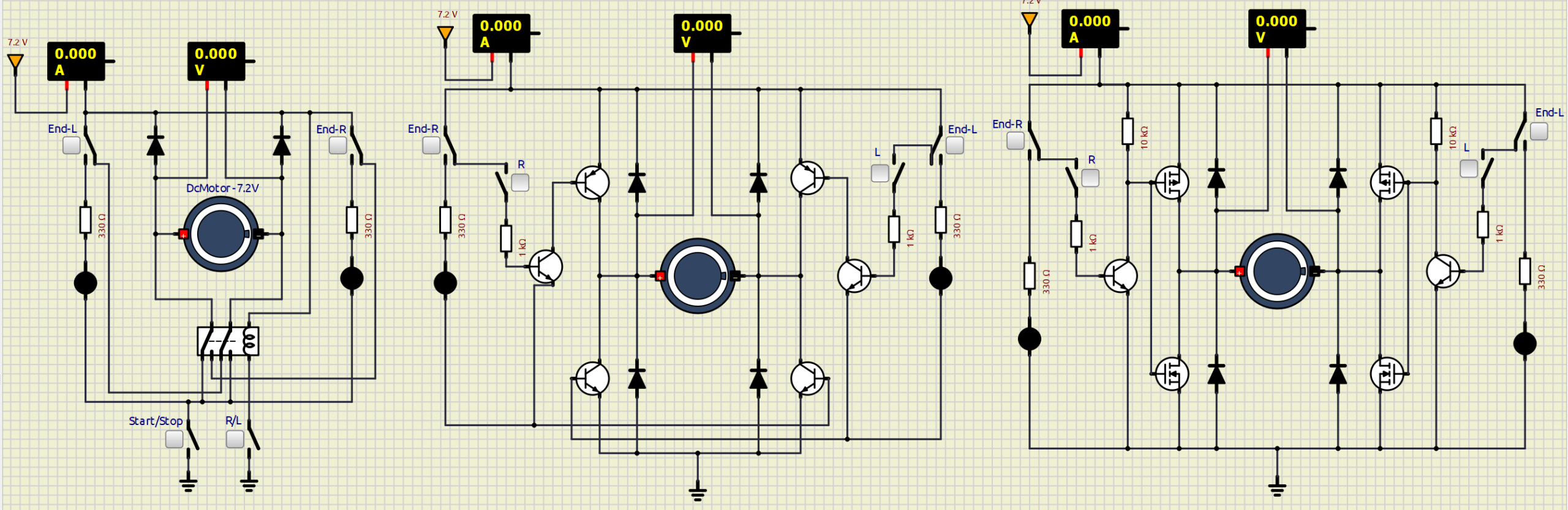 DC Motor Steuerung – H-Brücken Vergleich