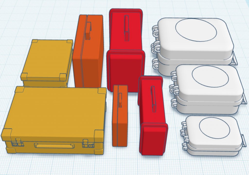 1:14 Kofferset 3D gedruckt